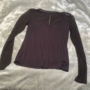 H&M Black Mesh Long Sleeve